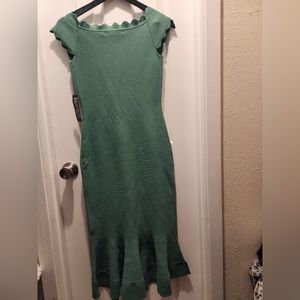 New York & Company green dress size small.